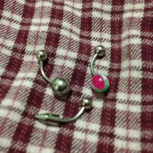 Bundle Of 3 Belly Rings Body Jewelry new 14g